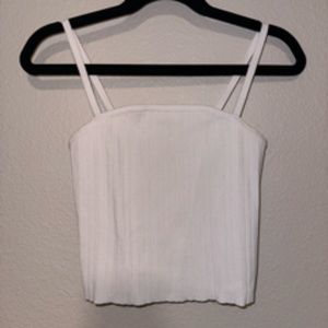 LA Hearts White Crop Tank (XS)